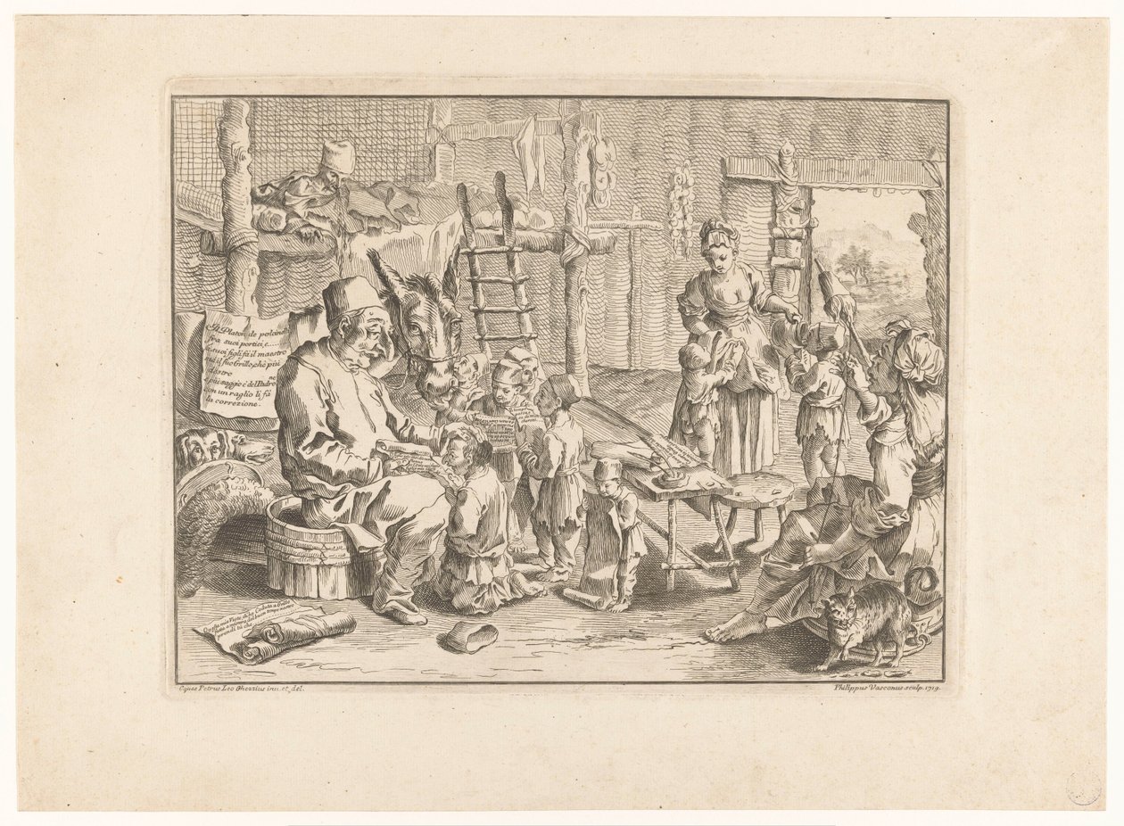 Pulcinella iskolamesternek alkotó: Filippo Vasconi