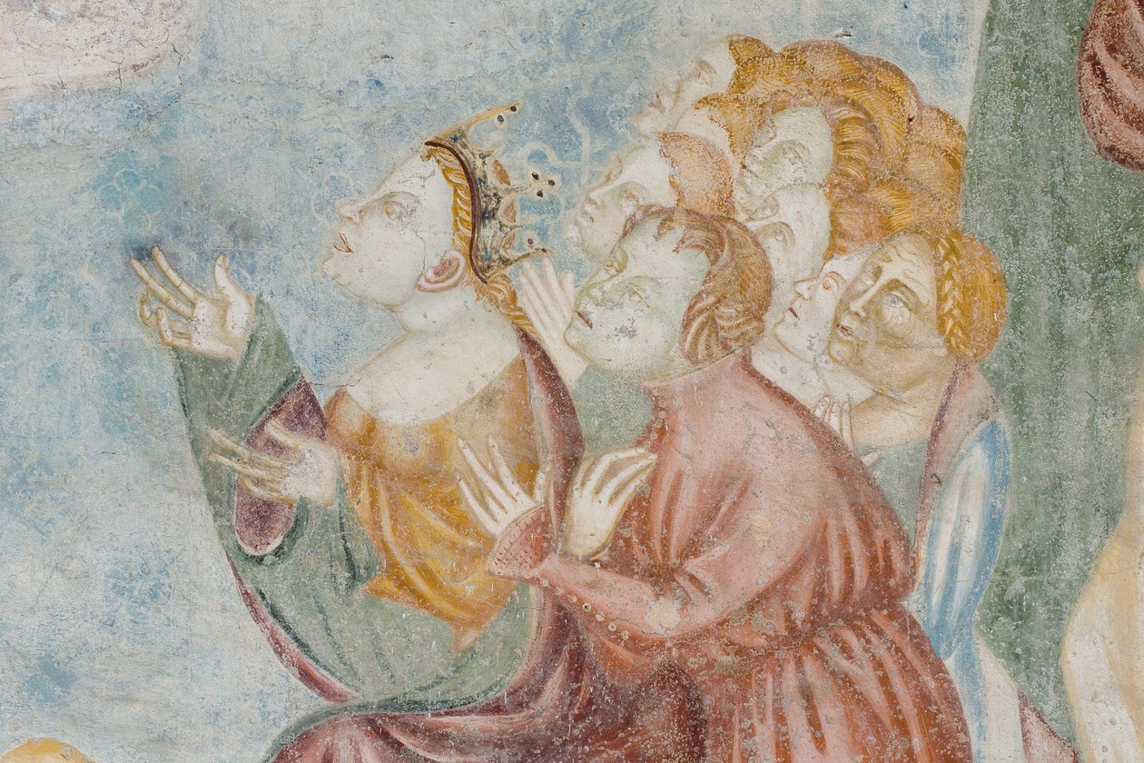 Ábra, az utolsó ítélet részlete, 1400 körül (3496201 részlet) alkotó: Filippolo de and Veris da Milano Veris da Milano