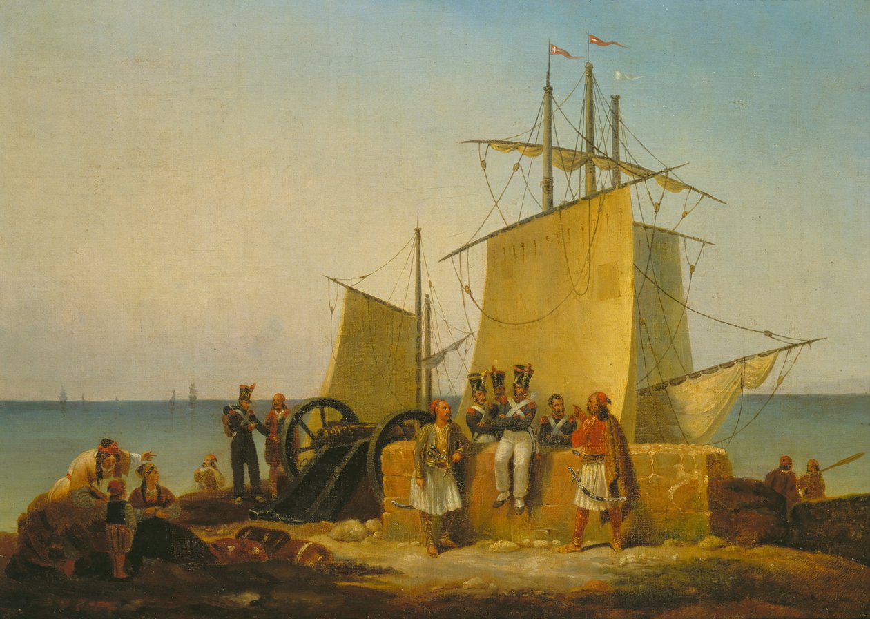 A francia misszió a Morea Peloponnészoszba, 1828 alkotó: Finert