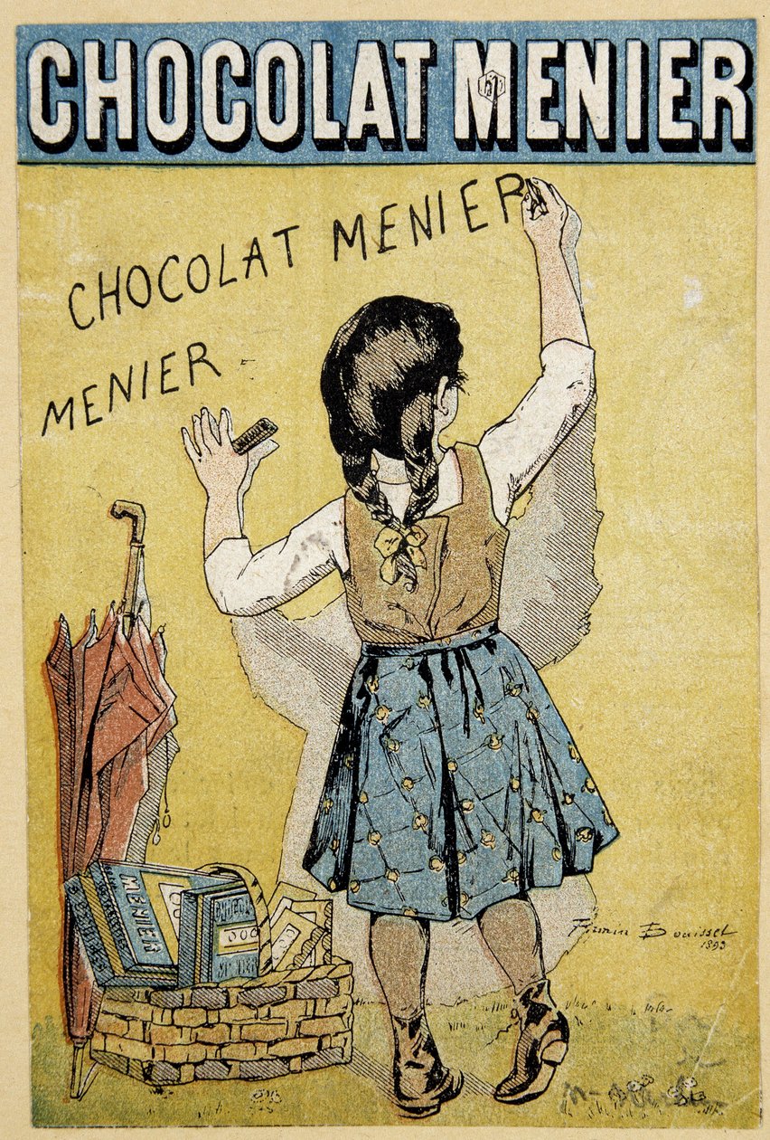 Csokoládé „” Menier” reklámja, 19. század vége alkotó: Firmin Bouisset