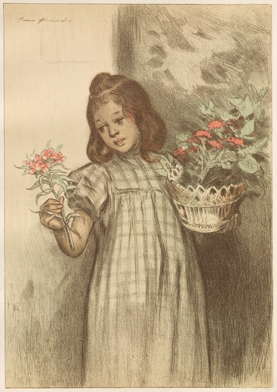 virágáruslány alkotó: Firmin Bouisset