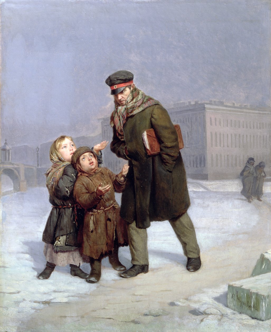 Koldus gyerekek alkotó: Firs Sergeevich Zhuravlev