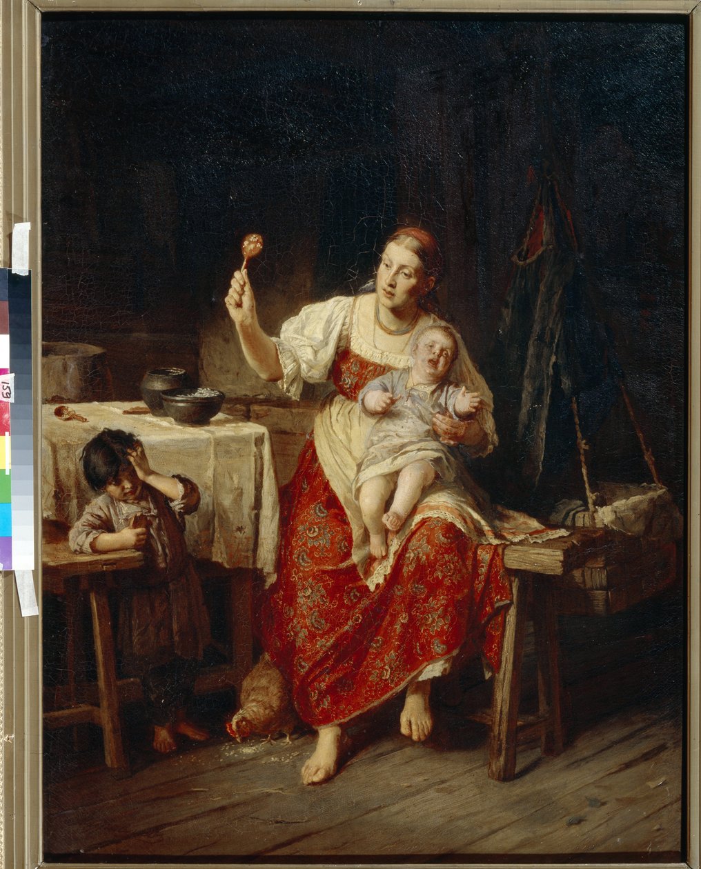 La belle mere – Peinture de Firs Sergeevich Zhuravlev ((Firs Jouravliov alkotó: Firs Sergeevich Zhuravlev
