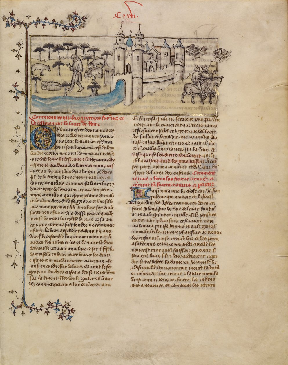 Romulus és Remus alkotó: First Master of the Bible historiale of Jean de Berry