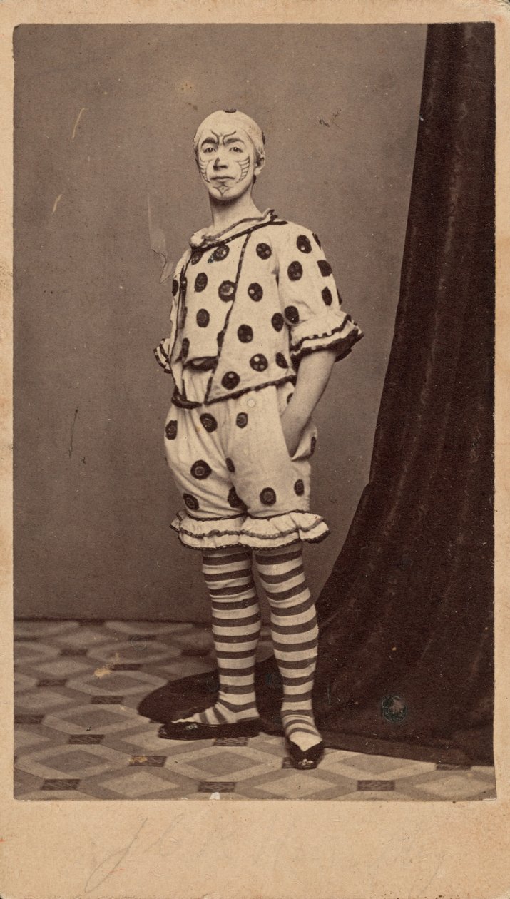 Egy bohóc portréja,c. 1863 (fotó) alkotó: Fisher Brothers
