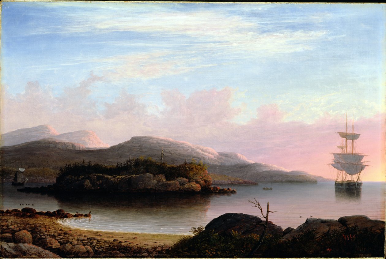 A Mount Desert Island mellett, 1856 alkotó: Fitz Henry Lane