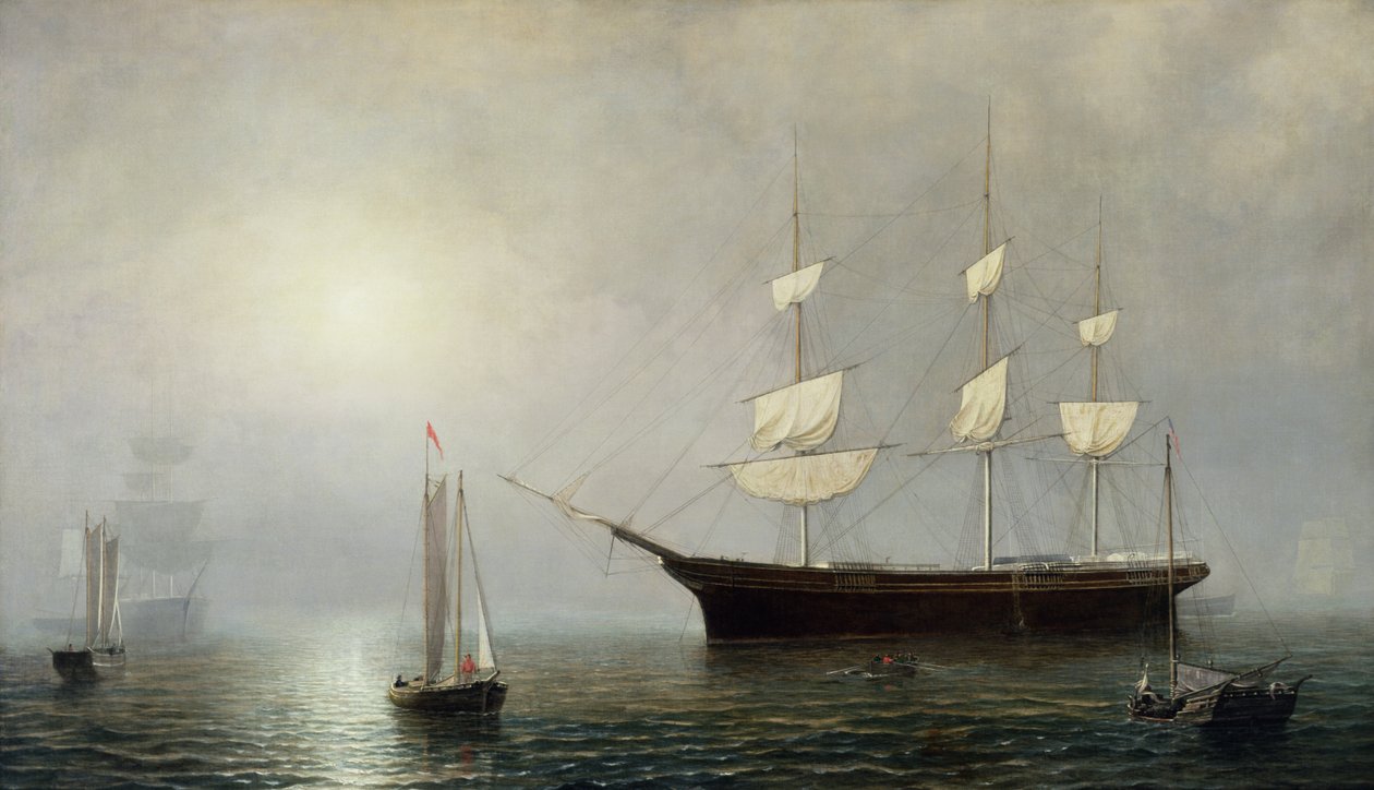 A Starlight hajó, 1860 körül (olaj, vászon) alkotó: Fitz Henry Lane
