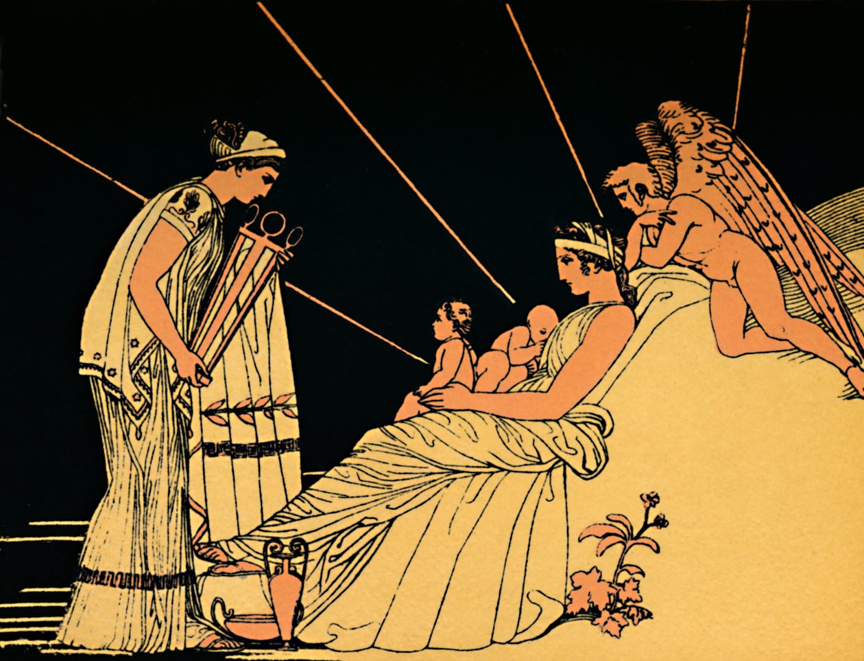 Phoebus születésnapi ajándékai, 1880 alkotó: Flaxman