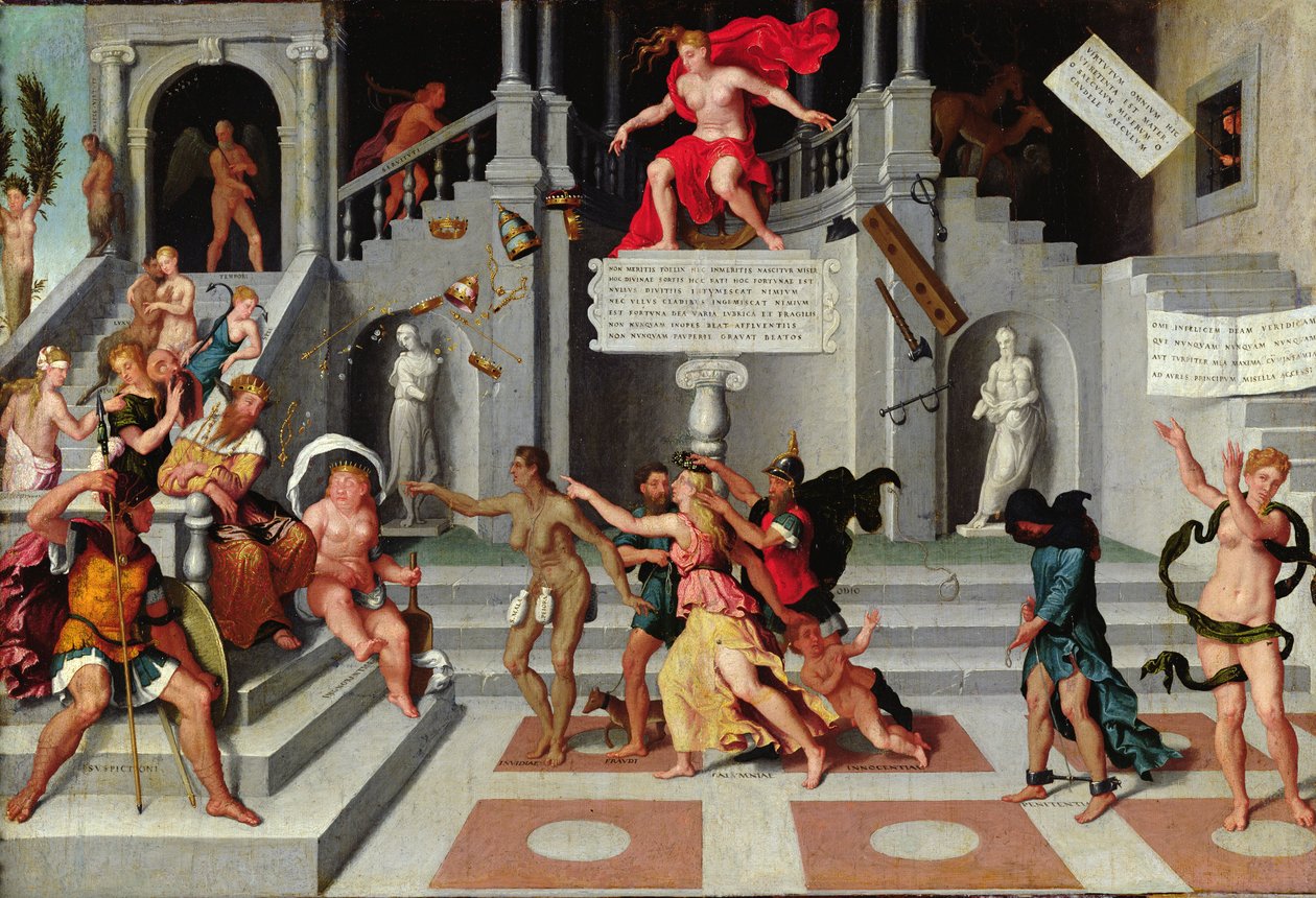 A szerencse és a bűnök allegóriája alkotó: Flemish School
