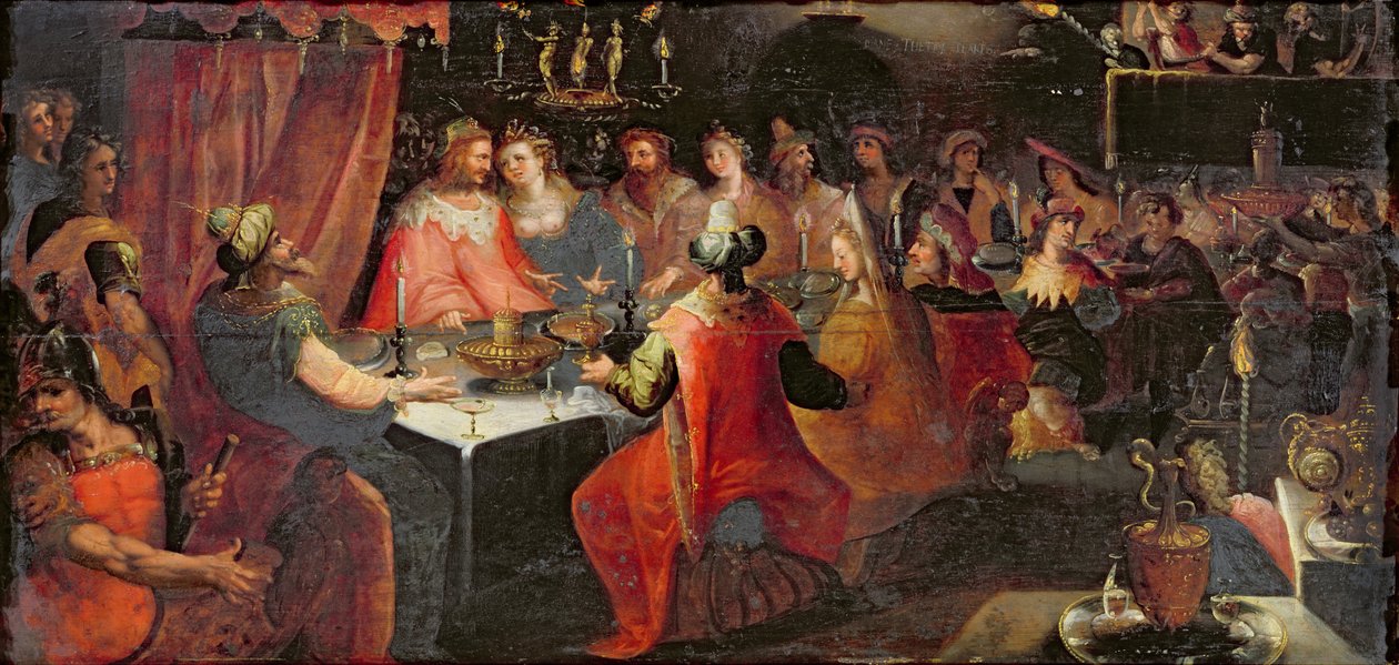 Belsazár ünnepe alkotó: Flemish School