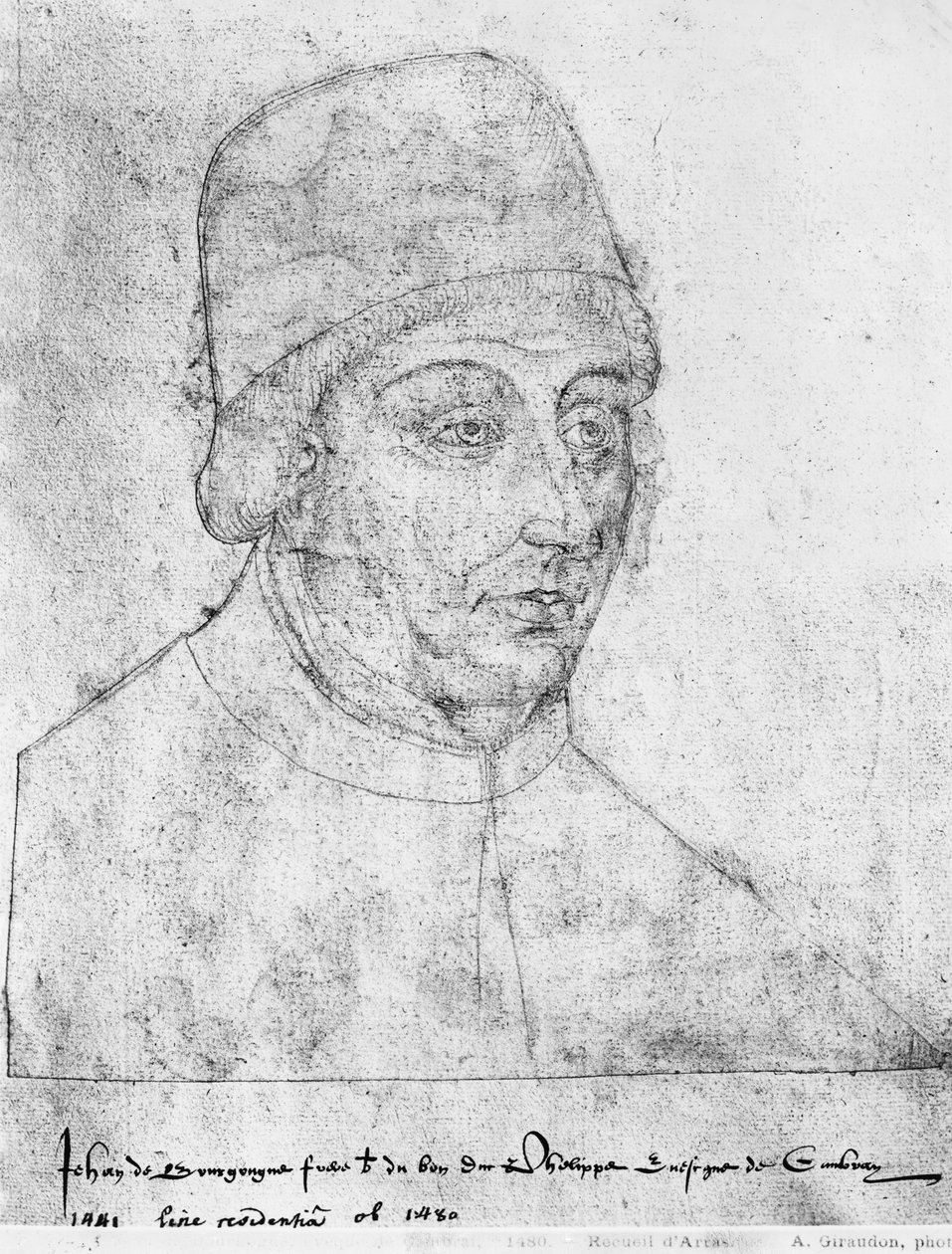 Ms 266 fol.96 John of Burgundia, Cambrai püspöke, a „The Recueil d