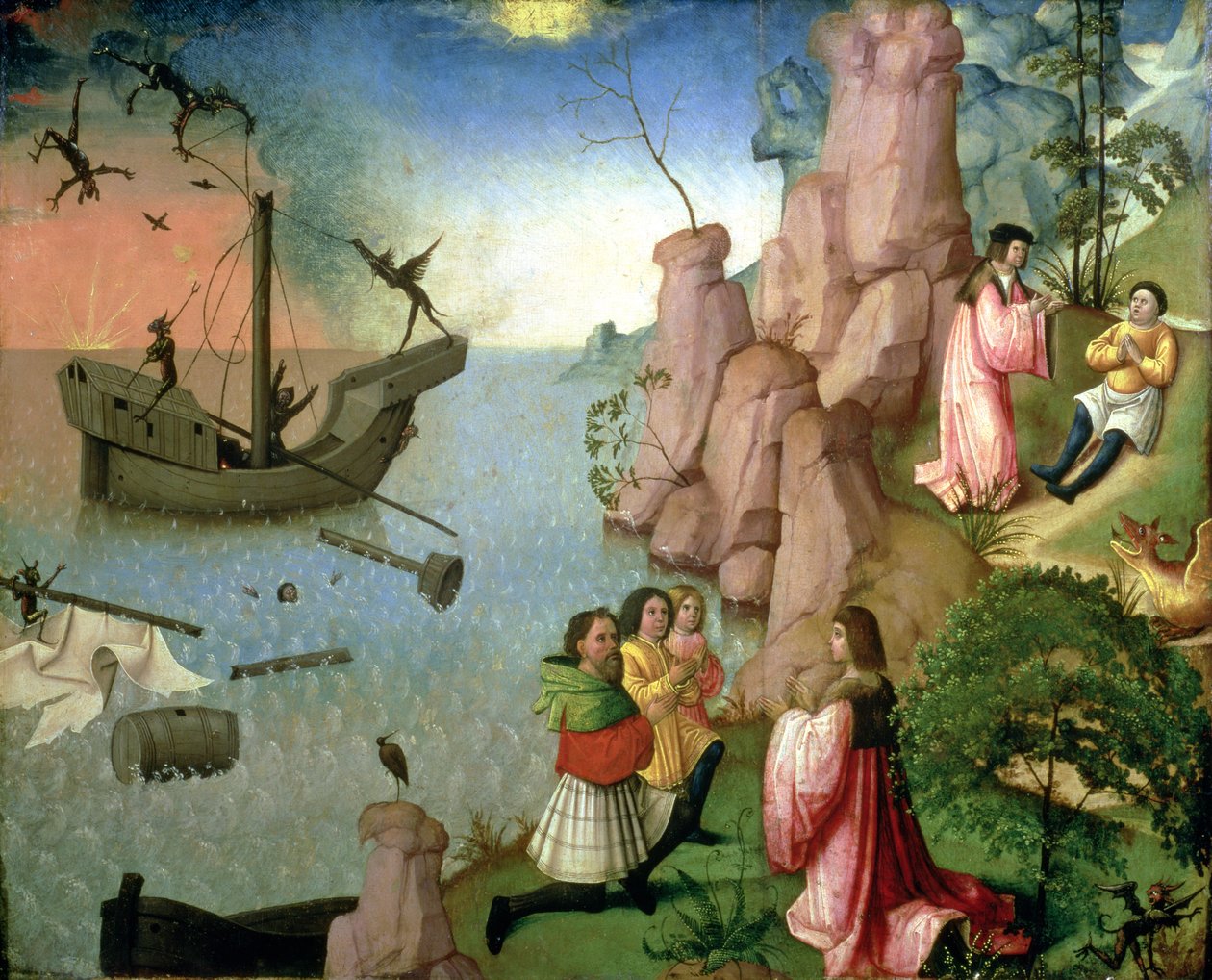 Démonok okozta hajótörés alkotó: Flemish School