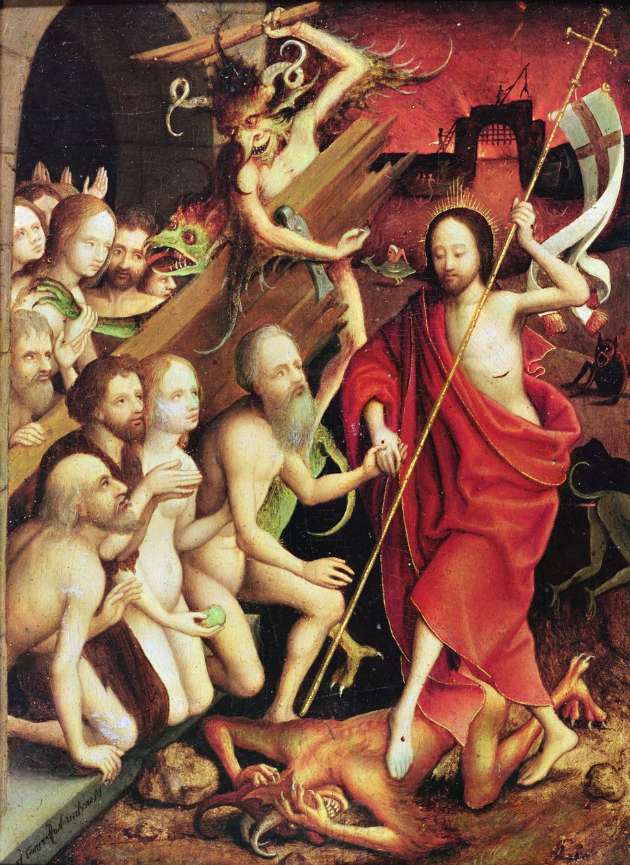 Leszállás a Limbóba alkotó: Flemish School