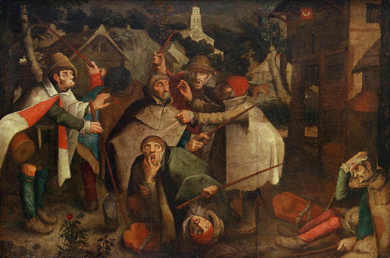 A vakok harca, 1643 alkotó: Flemish School