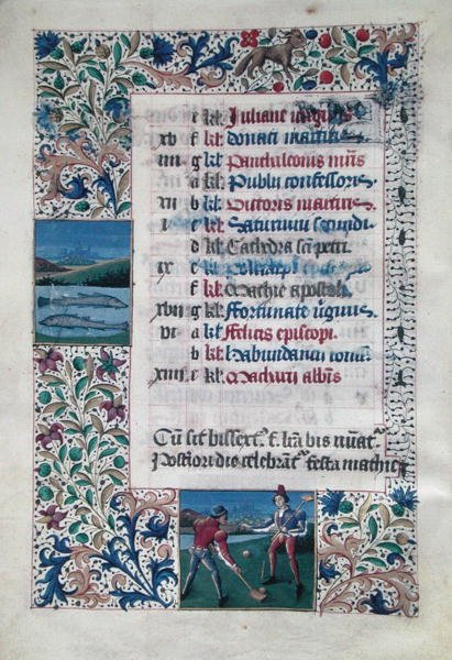 V 25-3 fol.2v Február hónap alkotó: Flemish School