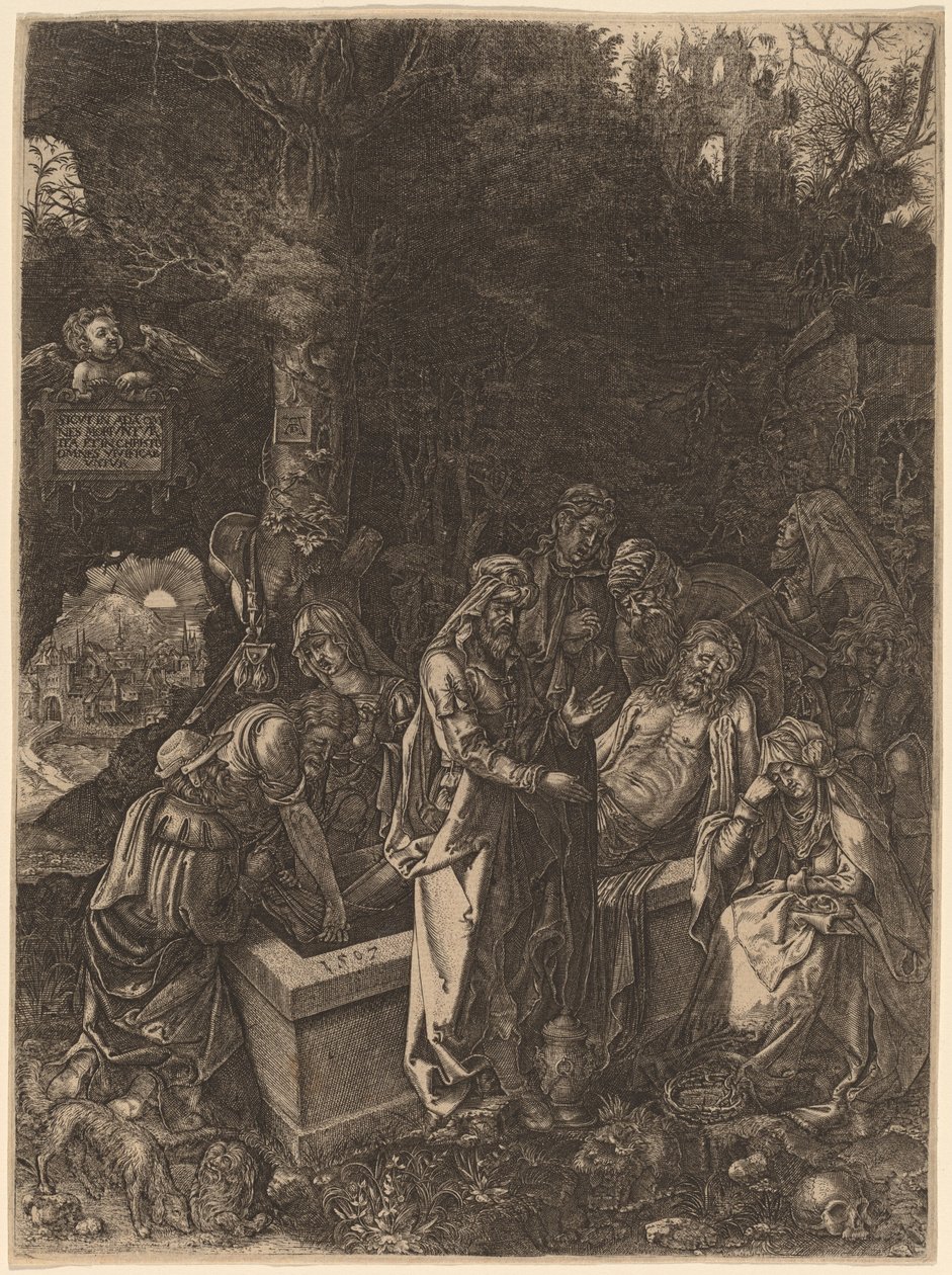A síremlék alkotó: Flemish 17th Century, style of Albrecht Dürer