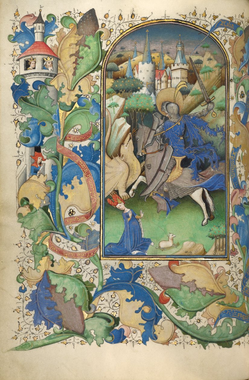 Órák könyve, 1450-55 (tempera, aranylevél és tinta pergamenen) alkotó: Flemish School