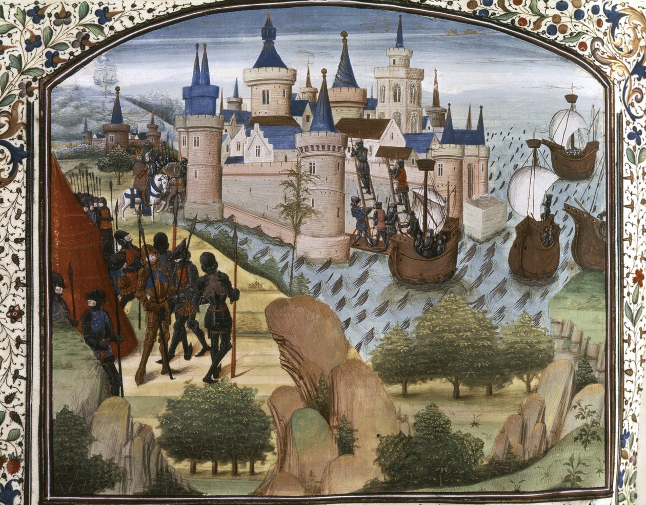 KRUSZÁDOK: Konstantinápoly a keresztes lovagok által ostromlott alkotó: Flemish School