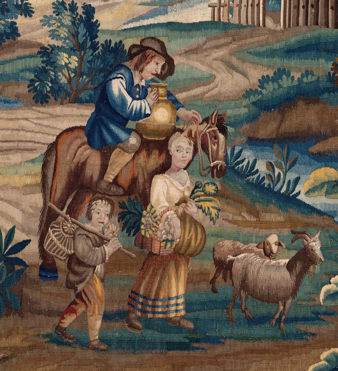 Flamand kárpit. 17. század vége. A Sint-Walburgakerk Oudenaarde (Dekenij van de Sint-Walburga) templom tulajdona. alkotó: Flemish School
