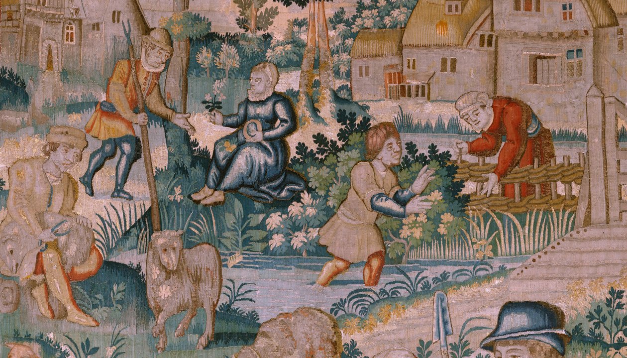 Flamand kárpit. Tapsolás. Oudenaarde műterme. 17. század. alkotó: Flemish School