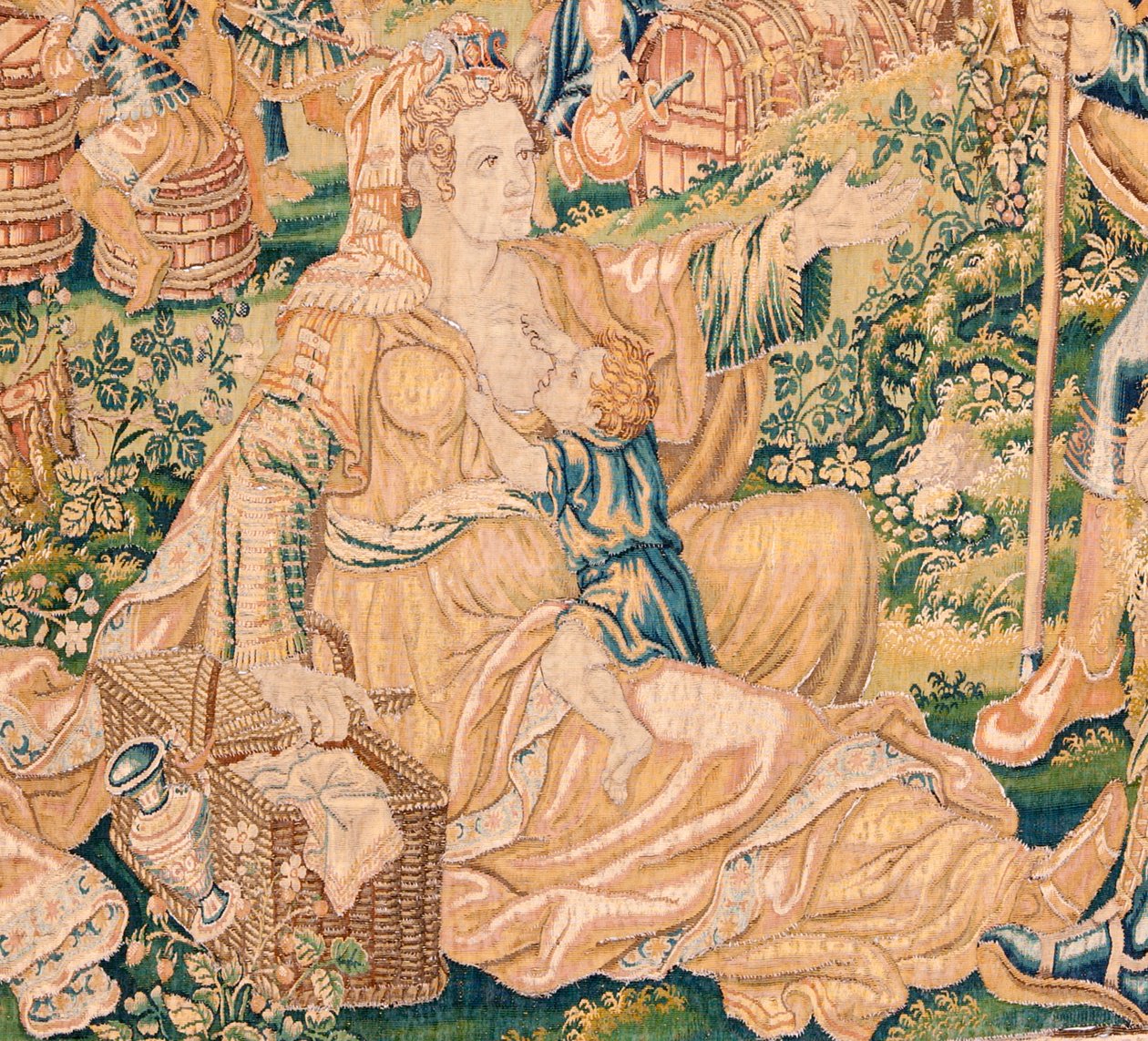 Flamand kárpit. Sorozat Judit könyve. Holofernész lefejezése (La decapitación de Holofernes). A sorozat hetedik kárpitja. Gyártás Hollandia, Brüsszel(?). 16. század második fele. Szövet Gyapjú. Hely Szent Miklós templom alkotó: Flemish School