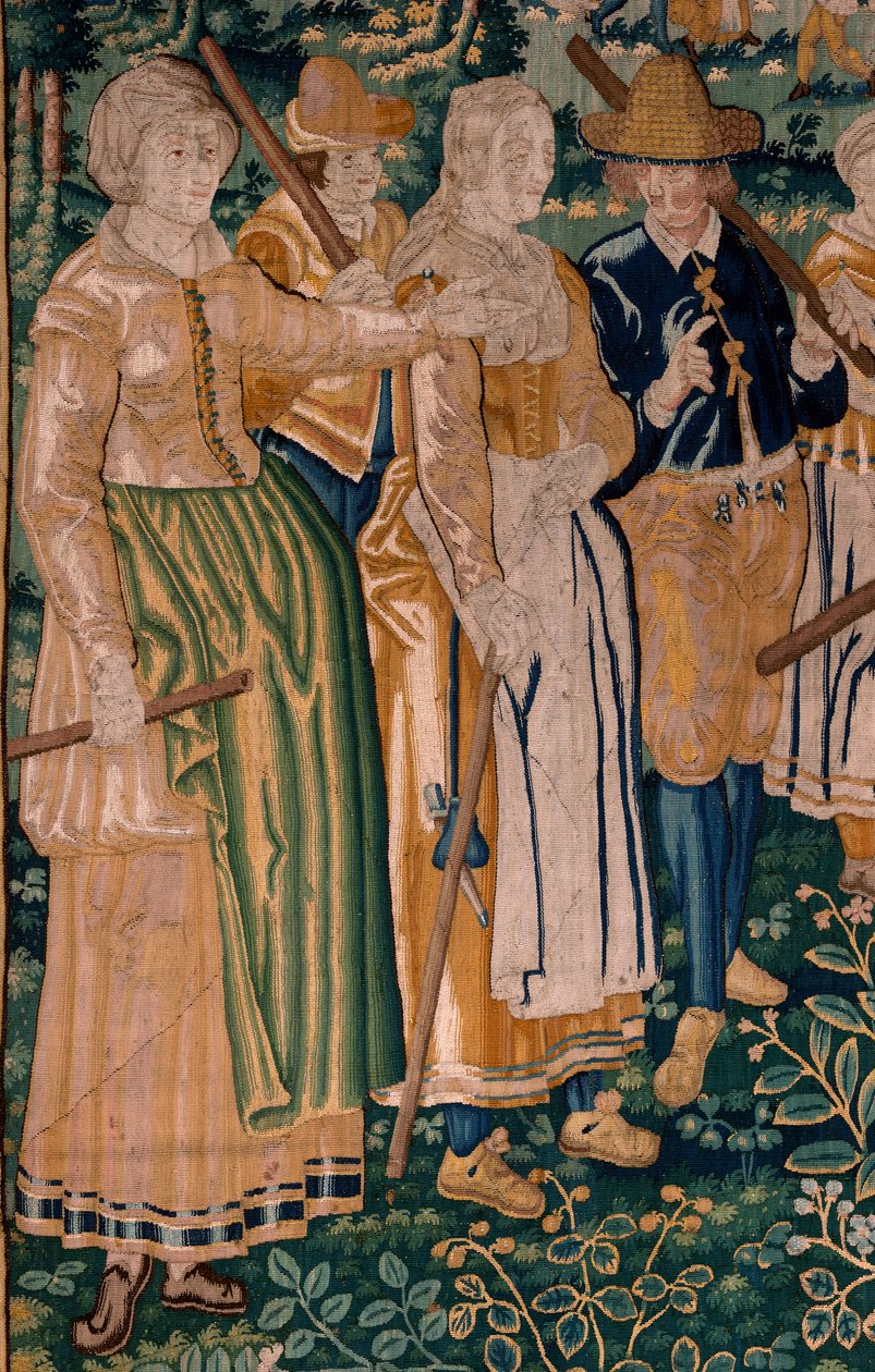 Flamand kárpit. A liba játék. Oudenaarde műterme. 341x395 cm. Lt. (83058)-7 / 0008. 17. század. alkotó: Flemish School