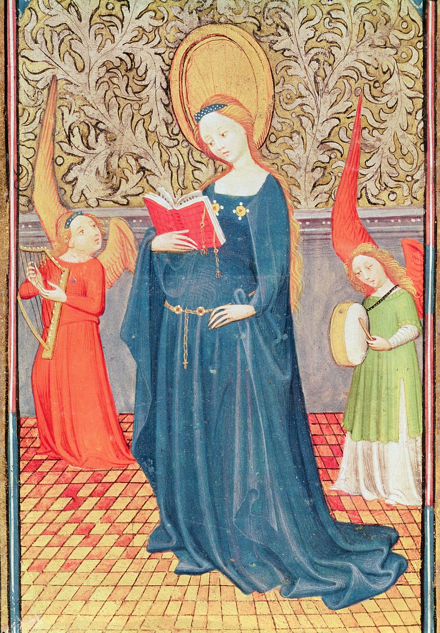 Fol.144v St. Cecilia, Don Duarte óráinak könyvéből alkotó: Flemish School