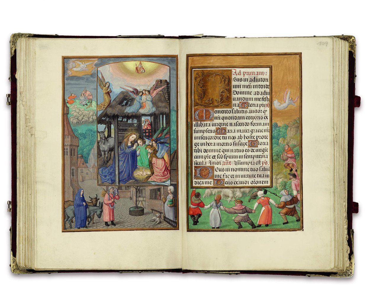 Fóliók a Rothschild Órakönyvből, Gent vagy Brugge, 1505 körül alkotó: Flemish School