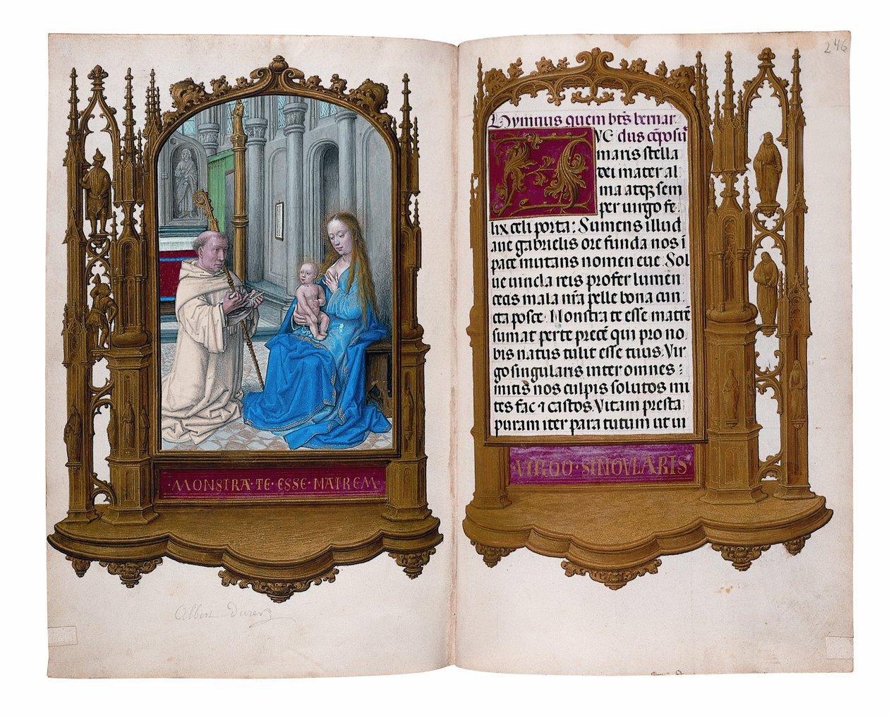 Fóliók a Rothschild Órakönyvből, Gent vagy Brugge, 1505 körül alkotó: Flemish School
