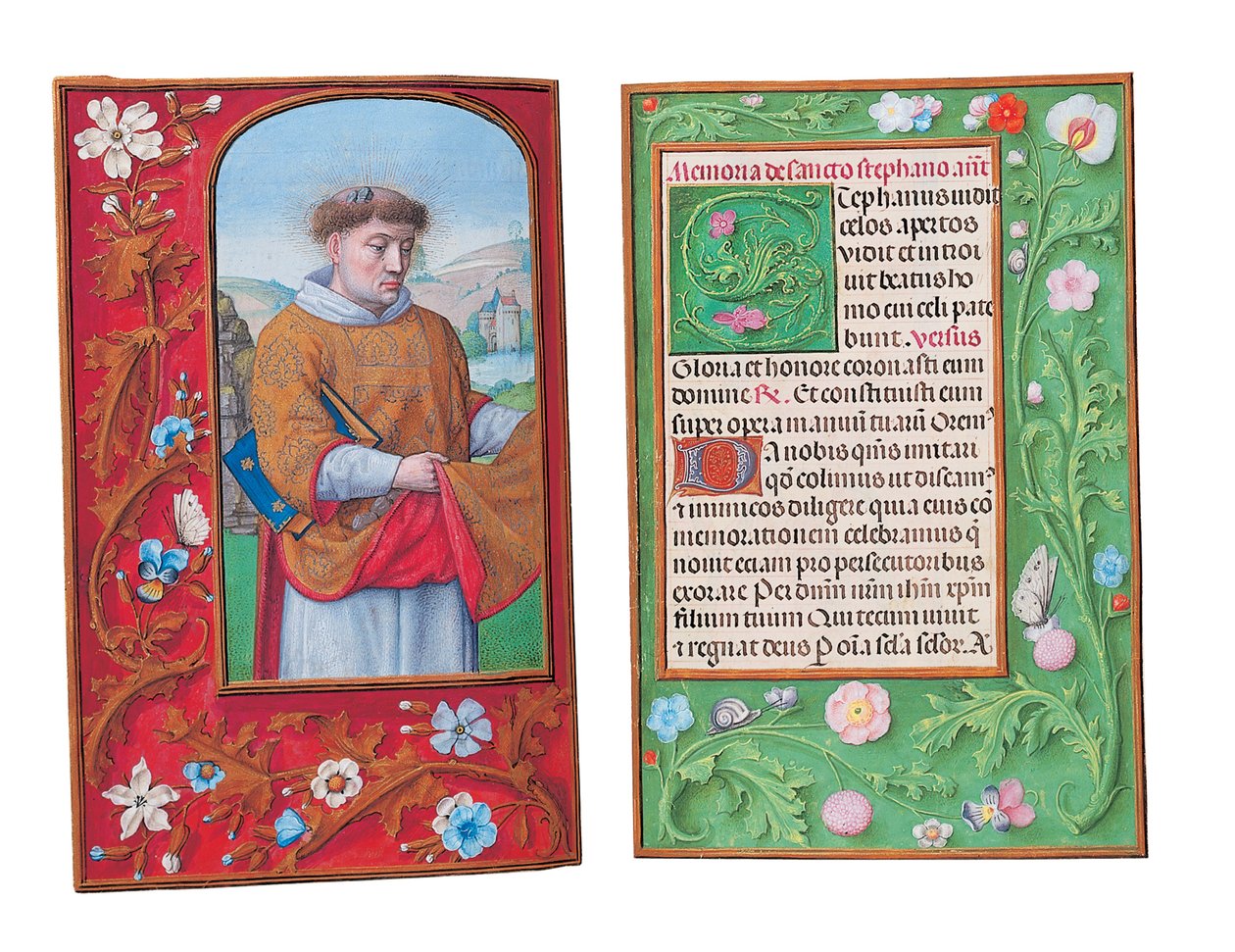 Fóliók a Rothschild Órakönyvből, Gent vagy Brugge, 1505 körül alkotó: Flemish School