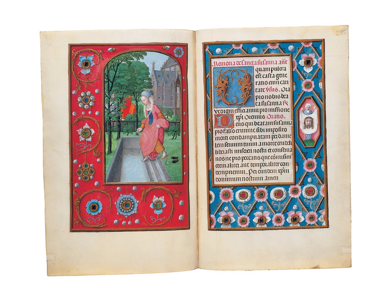 Fóliók a Rothschild Órakönyvből, Gent vagy Brugge, 1505 körül alkotó: Flemish School