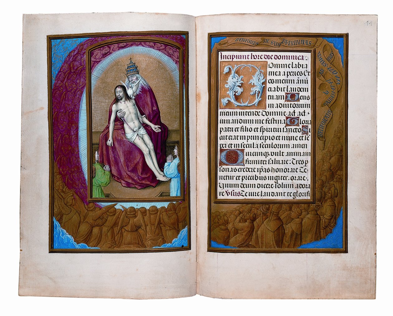 Fóliók a Rothschild Órakönyvből, Gent vagy Brugge, 1505 körül alkotó: Flemish School