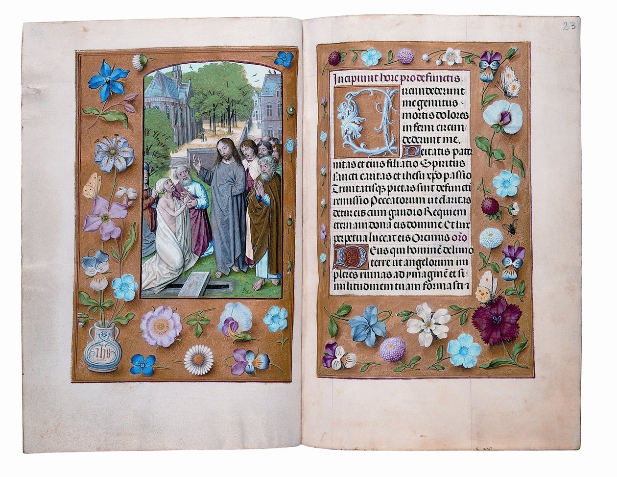 Fóliók a Rothschild Órakönyvből, Gent vagy Brugge, 1505 körül alkotó: Flemish School