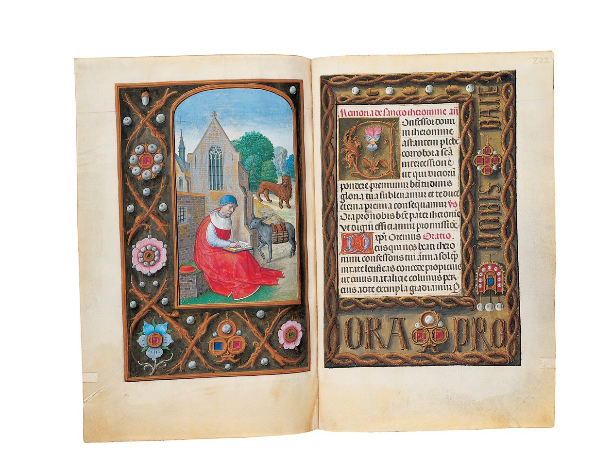 Fóliók a Rothschild Órakönyvből, Gent vagy Brugge, 1505 körül alkotó: Flemish School