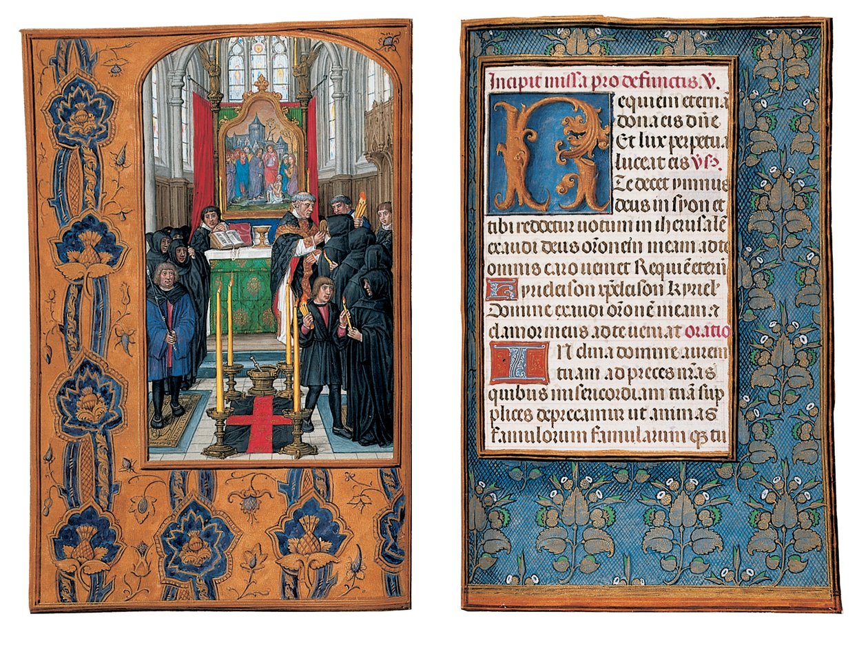 Fóliók a Rothschild Órakönyvből, Gent vagy Brugge, 1505 körül alkotó: Flemish School