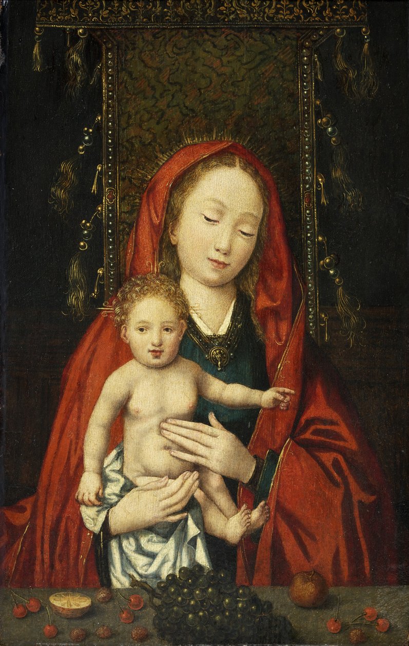 Madonna és gyermek, 1500 körül (olaj, panel) alkotó: Flemish School