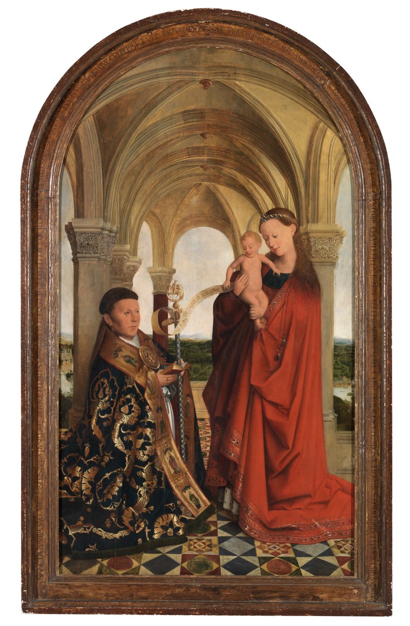 Madonna Petrus Wijts-szel (olaj a panelen) alkotó: Flemish School
