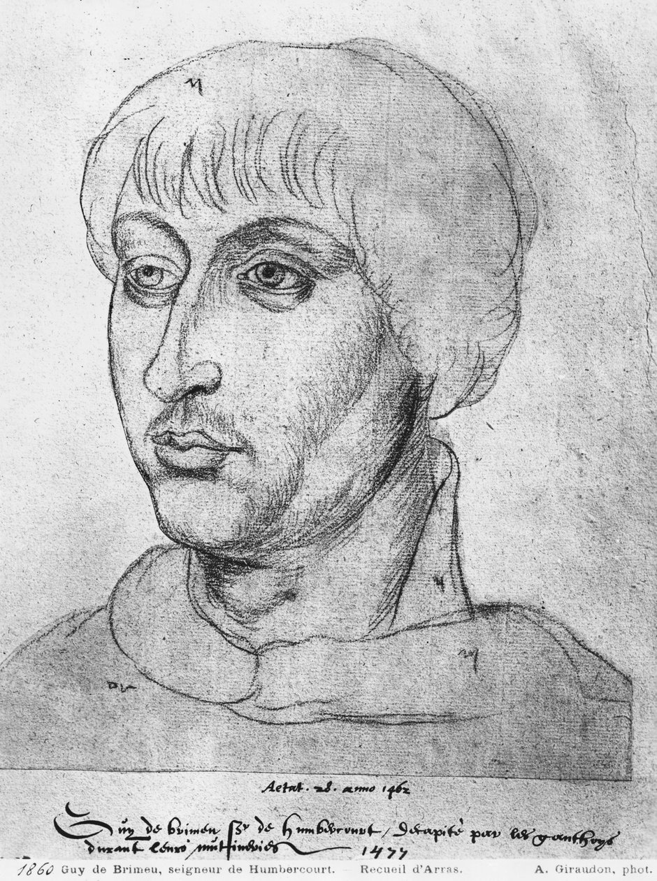 Ms 266 fol.214 Guy de Brimeu, Humbercourt ura, „The Recueil d