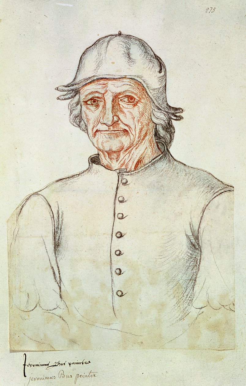 Ms 266 fol.275 Hieronymus Bosch (145-1516) portréja a „Recueil d
