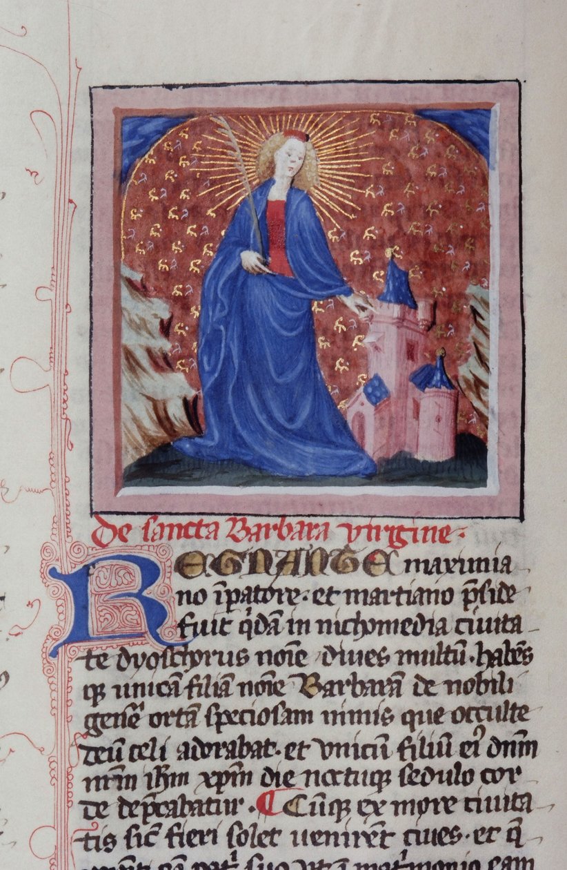 Gen 1111 oldal a Legenda Aurea-ból, Bruges, 1400-10 alkotó: Flemish School