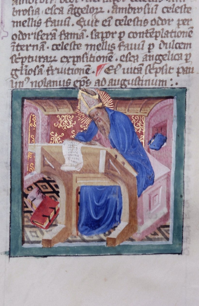 Gen 1111 oldal a Legenda Aurea-ból, Bruges, 1400-10 alkotó: Flemish School