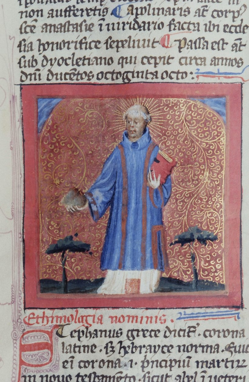 Gen 1111 oldal a Legenda Aurea-ból, Bruges, 1400-10 alkotó: Flemish School