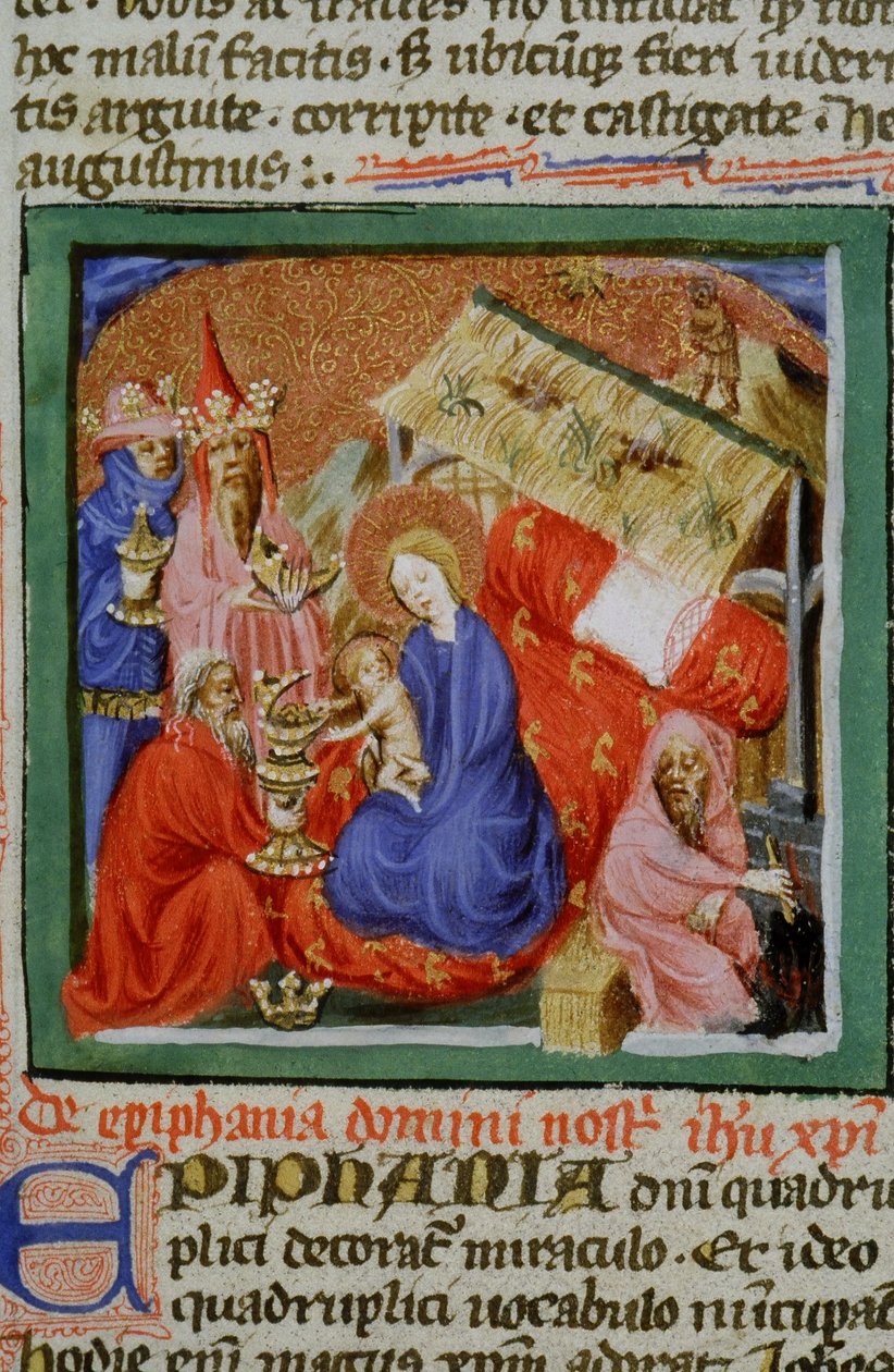 Gen 1111 oldal a Legenda Aurea-ból, Bruges, 1400-10 alkotó: Flemish School