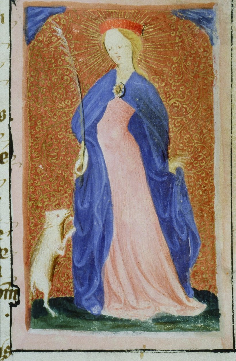 Gen 1111 oldal a Legenda Aurea-ból, Bruges, 1400-10 alkotó: Flemish School