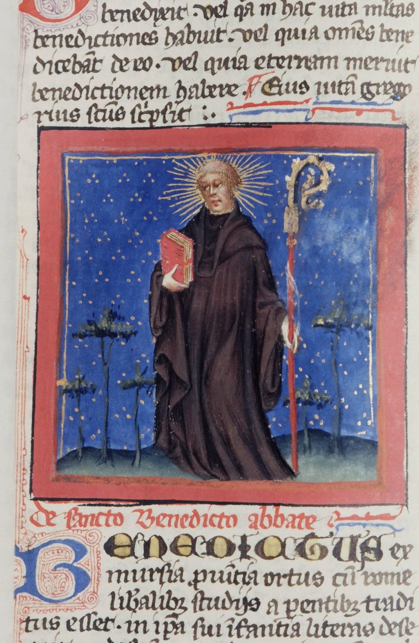 Gen 1111 oldal a Legenda Aurea-ból, Bruges, 1400-10 alkotó: Flemish School