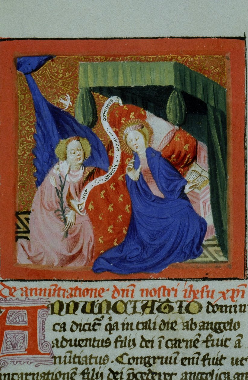 Gen 1111 oldal a Legenda Aurea-ból, Bruges, 1400-10 alkotó: Flemish School