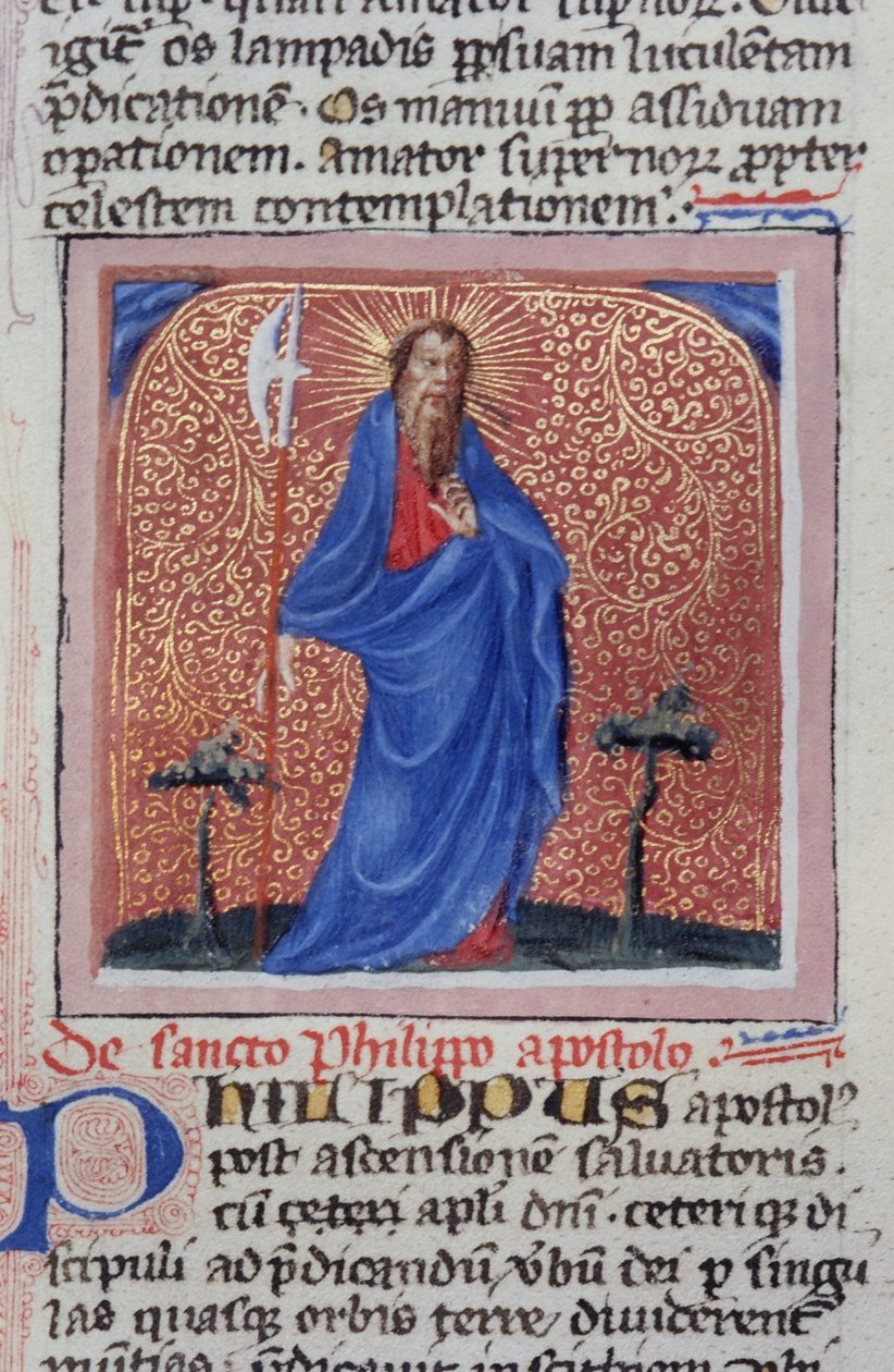 Gen 1111 oldal a Legenda Aurea-ból, Bruges, 1400-10 alkotó: Flemish School