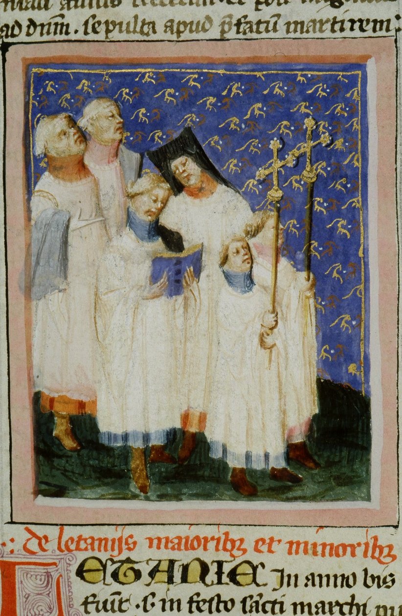 Gen 1111 oldal a Legenda Aurea-ból, Bruges, 1400-10 alkotó: Flemish School