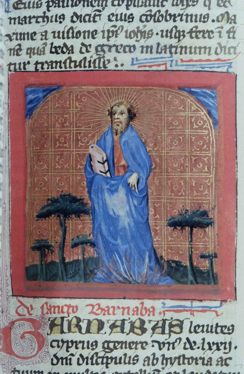 Gen 1111 oldal a Legenda Aurea-ból, Bruges, 1400-10 alkotó: Flemish School