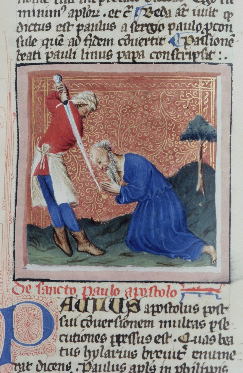 Gen 1111 oldal a Legenda Aurea-ból, Bruges, 1400-10 alkotó: Flemish School